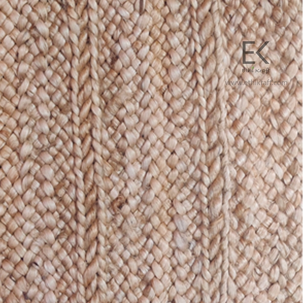 Alternative view of Ethi Kraft Handmade Jute Rug - 5 Ply Thick with 2 Ply Platt - 100% Jute - 100% Hand Stitched - Eco Friendly Rugs for Bedroom - Kitchen - Living Room - Farmhouse