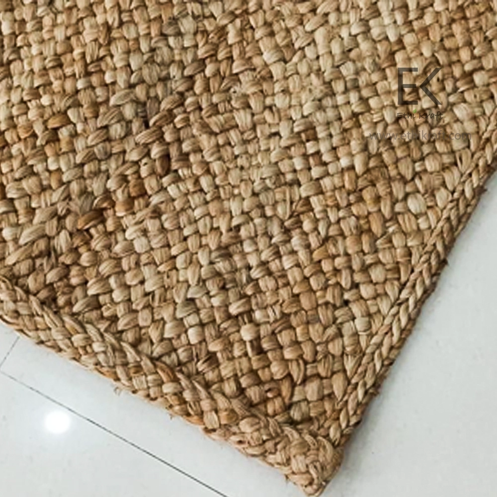Ethi Kraft Handmade Jute Rug - 5 Ply Thick with 2 Ply Platt - 100% Jute