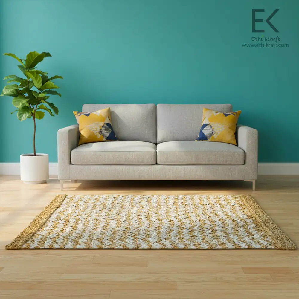 Ethi Kraft Handmade Jute Rug – Double Braided (10PLY – 1.5 Inch)