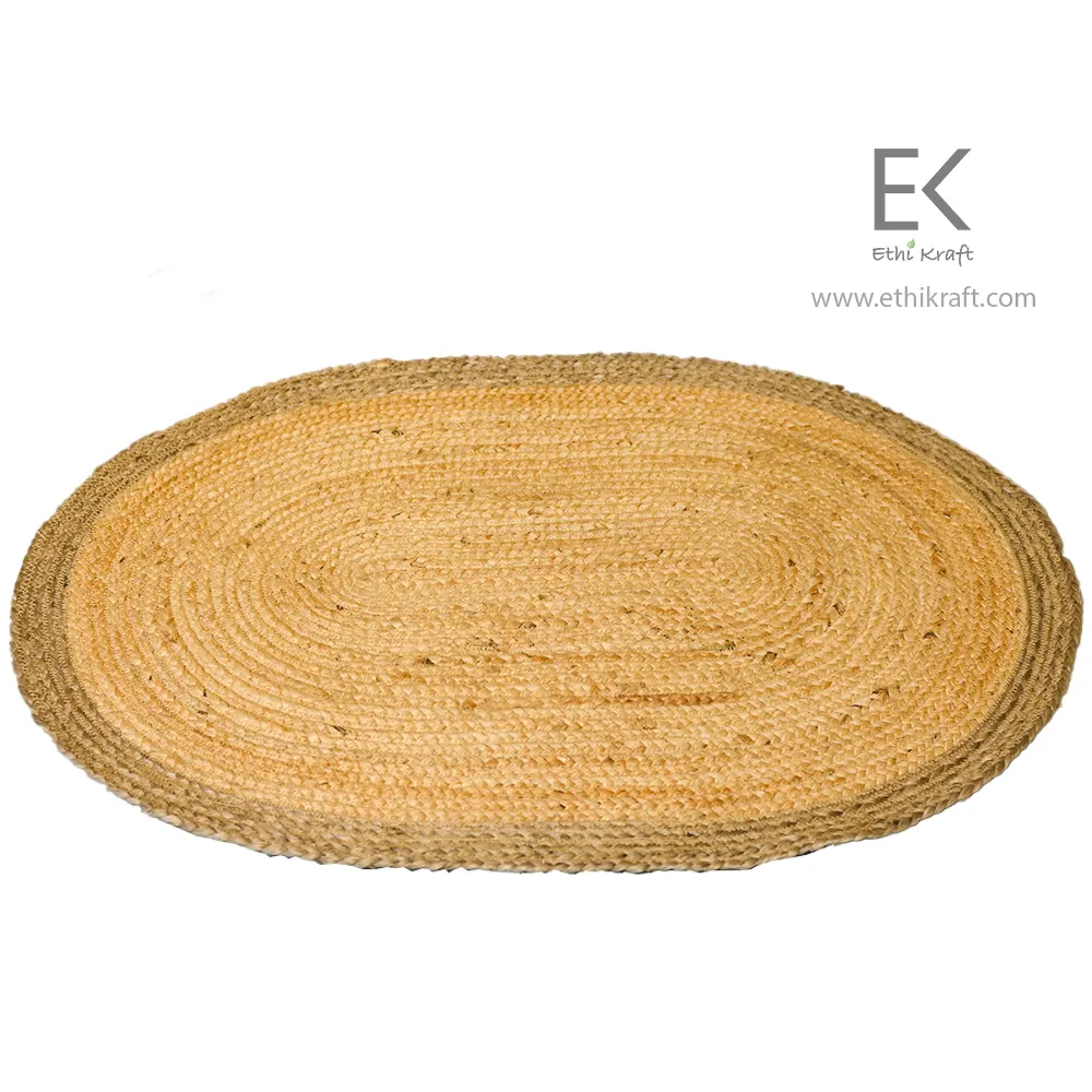 Ethi Kraft Handmade Jute Rug / Placemat – 100% Natural, Eco-Friendly & Stylish Home Décor
