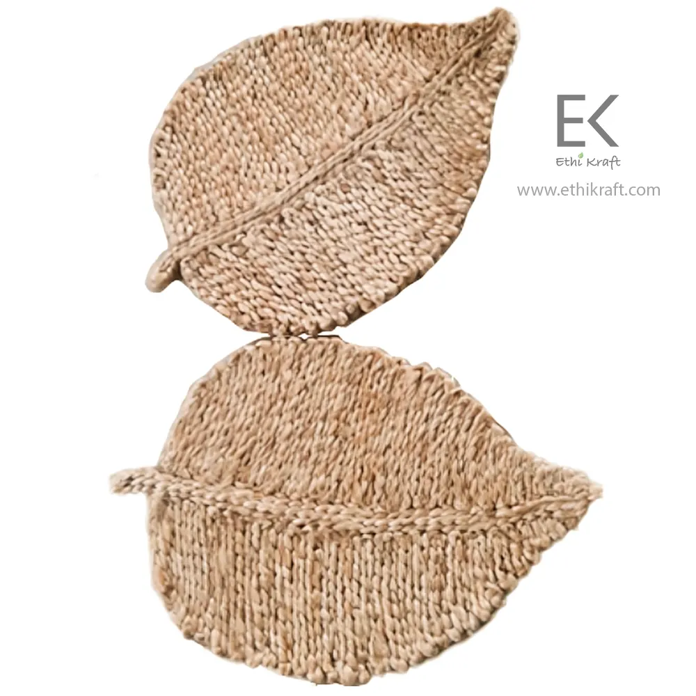 Ethi Kraft Handmade Jute Rug - Placemat - 16 inch - 100% jute