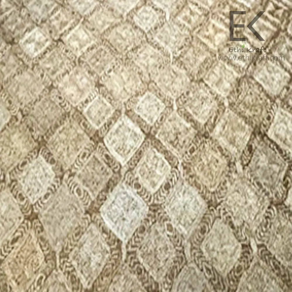 Alternative view of Ethi Kraft Handmade Jute Rug - Pattern Fill - 100% Jute - 100% Hand Stitched - Eco Friendly Rugs for Bedroom - Kitchen - Living Room - Farmhouse