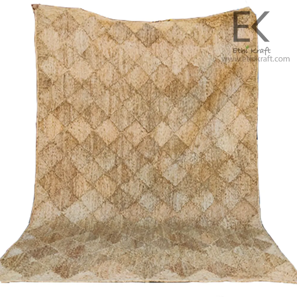 Ethi Kraft Handmade Jute Rug – Diamond Fill Design