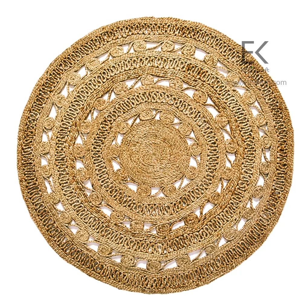 Ethi Kraft Handmade Jute Rug – Round