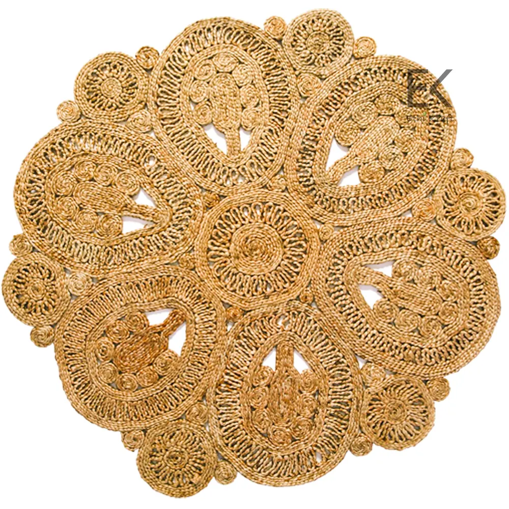 Ethi Kraft Handmade Jute Rug (Round)