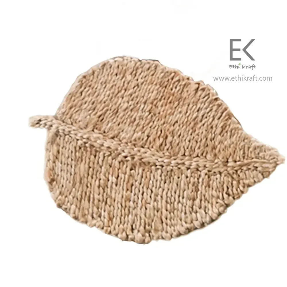 Alternative view of Ethi Kraft Handmade Jute Rug - Placemat - 16 inch - 100% jute - 100% Hand Stitched - Eco Friendly Rugs for Bedroom - Kitchen - Living Room - Farmhouse