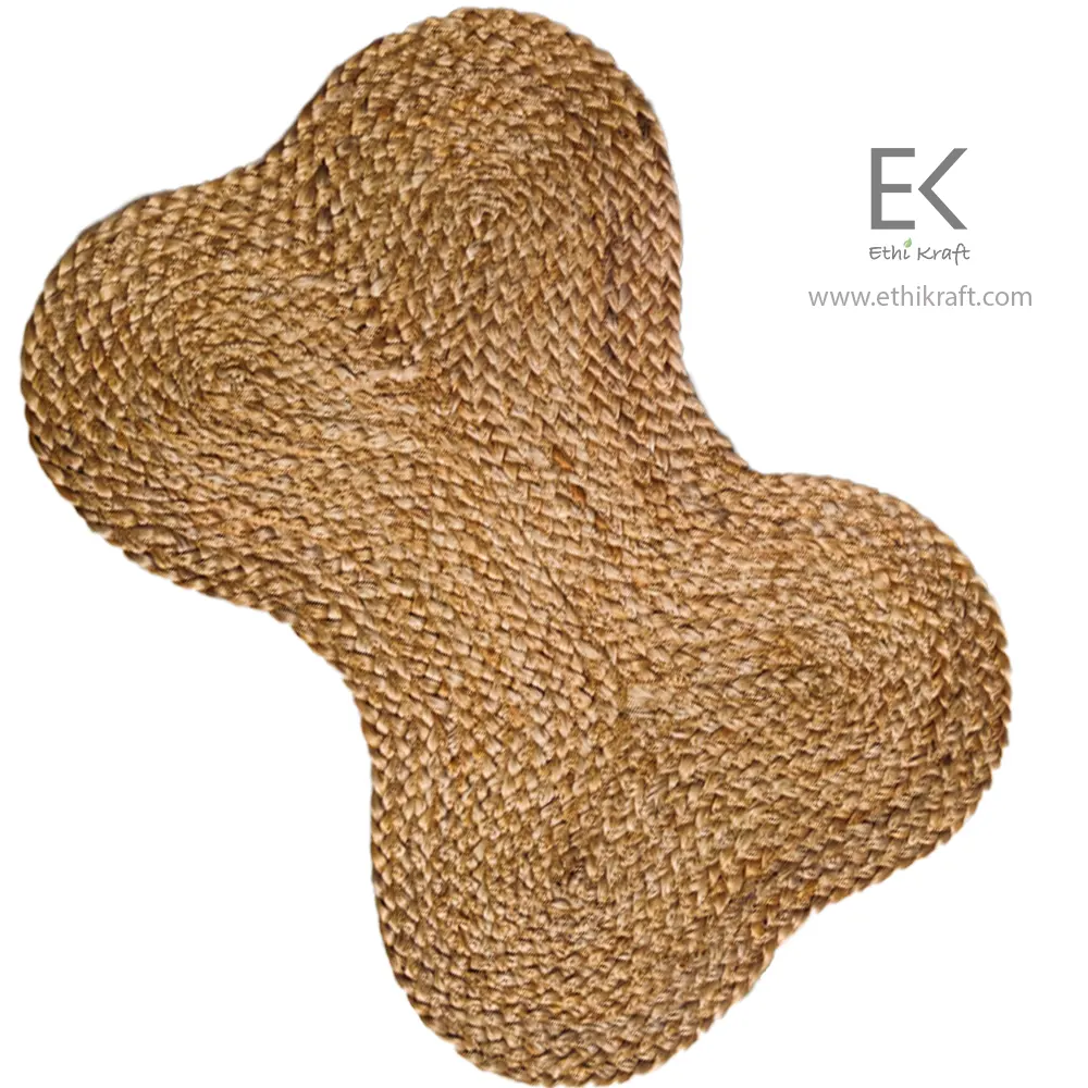 Ethi Kraft Handmade Jute Rug - PlaceMat - 100% jute
