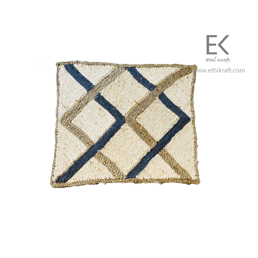 Alternative view of Ethi Kraft Handmade Jute Rug - Pattern Fill - 100% jute - 100% Hand Stitched - Eco Friendly Rugs for Bedroom - Kitchen - Living Room - Farmhouse