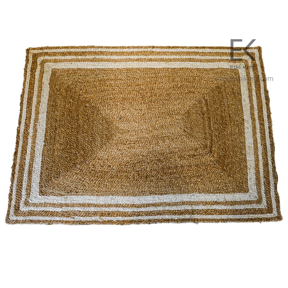 Ethi Kraft Handmade Jute Rug - PlaceMat - 100% jute