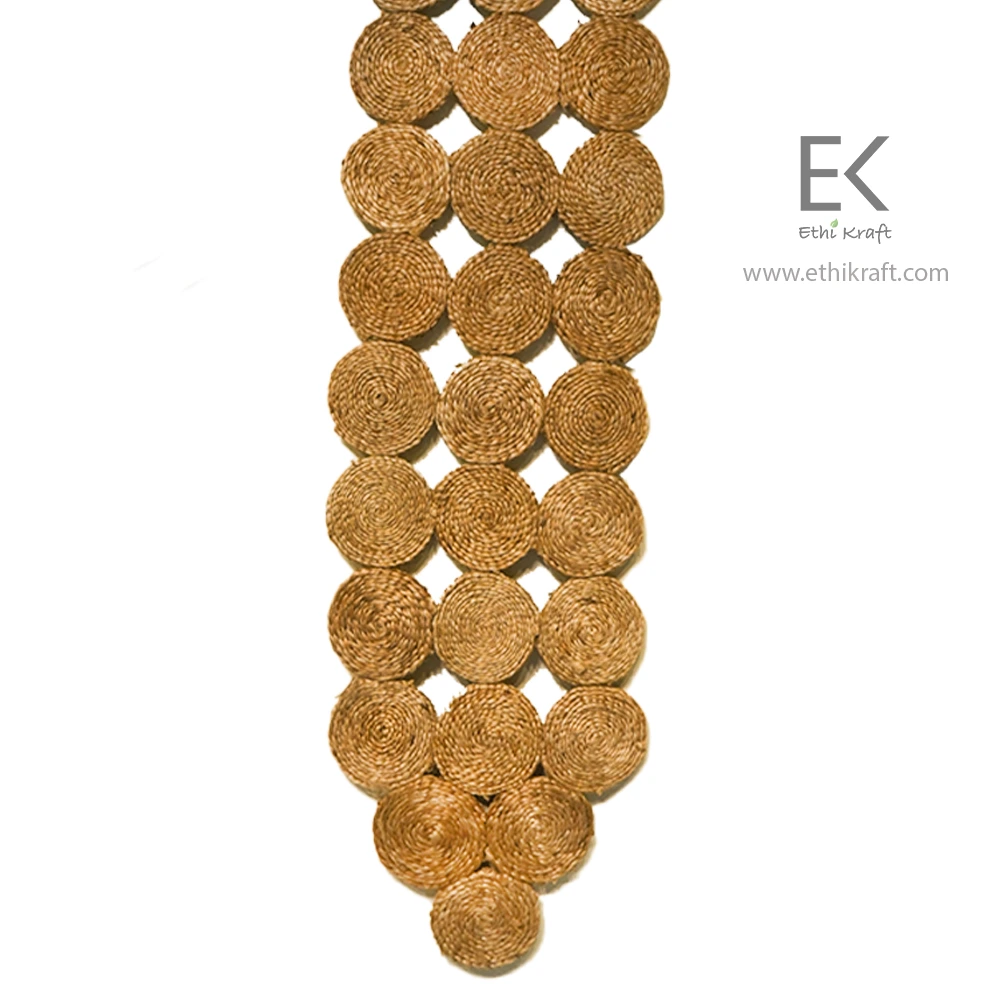 Alternative view of Ethi Kraft Handmade Jute Rug - PlaceMat - 100% jute - 100% Hand Stitched -Eco Friendly Rugs for Bedroom - Kitchen - Living Room - Farmhouse