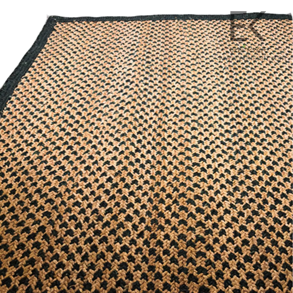 Ethi Kraft Handmade Jute Rug - Square - 100% jute