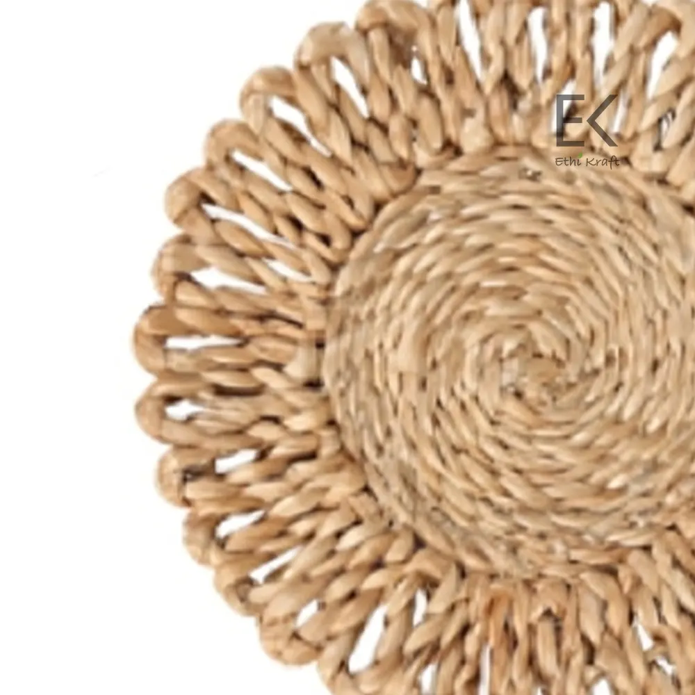 Alternative view of Ethi Kraft Handmade Jute Rug - Placemat - 13  inch - 100% jute - 100% Hand Stitched - Eco Friendly Rugs for Bedroom - Kitchen - Living Room - Farmhouse