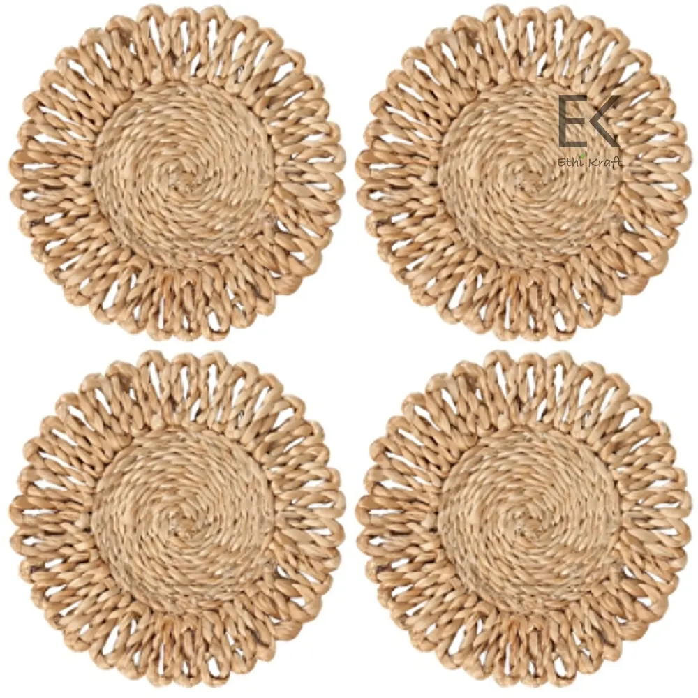 Ethi Kraft Handmade Jute Rug – Placemat (16 Inch)